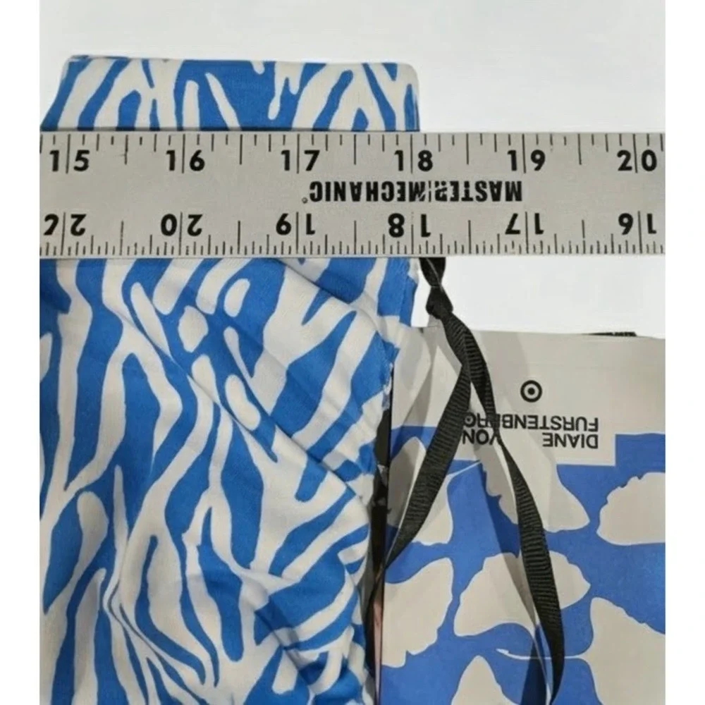 Diane von Furstenberg Target Extra Large Blue Zebra Cami Skirt Set Resort New